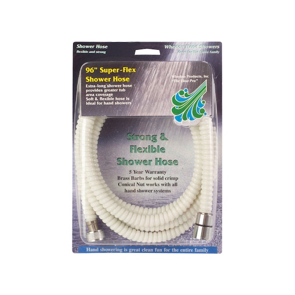Whedon Whedon SuperFlex White PVC 96 in. Shower Hose AF106C - main